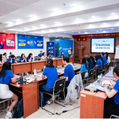 Tập đoàn bưu chính viễn thông Việt Nam (VNPT) tham gia khóa đào tạo tự tin livestream bán hàng hiệu quả của LIVE Academy