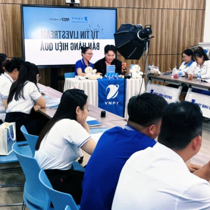 Tập đoàn bưu chính viễn thông Việt Nam (VNPT) tham gia khóa đào tạo tự tin livestream bán hàng hiệu quả của LIVE Academy