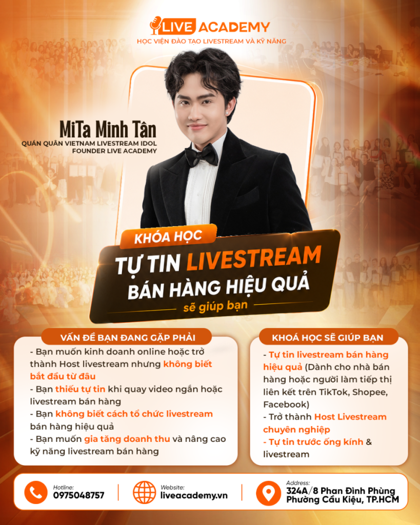 Khóa học tự tin livestream bán hàng hiệu quả
